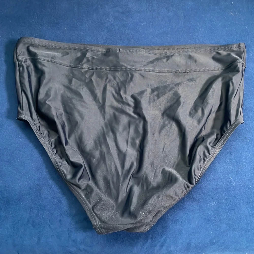 EUC black Croft & Barrow swim bottoms. Size 20W. Some pilling on the rear back. - Picture 2 of 3